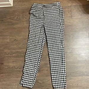 Black and white checkered Pants